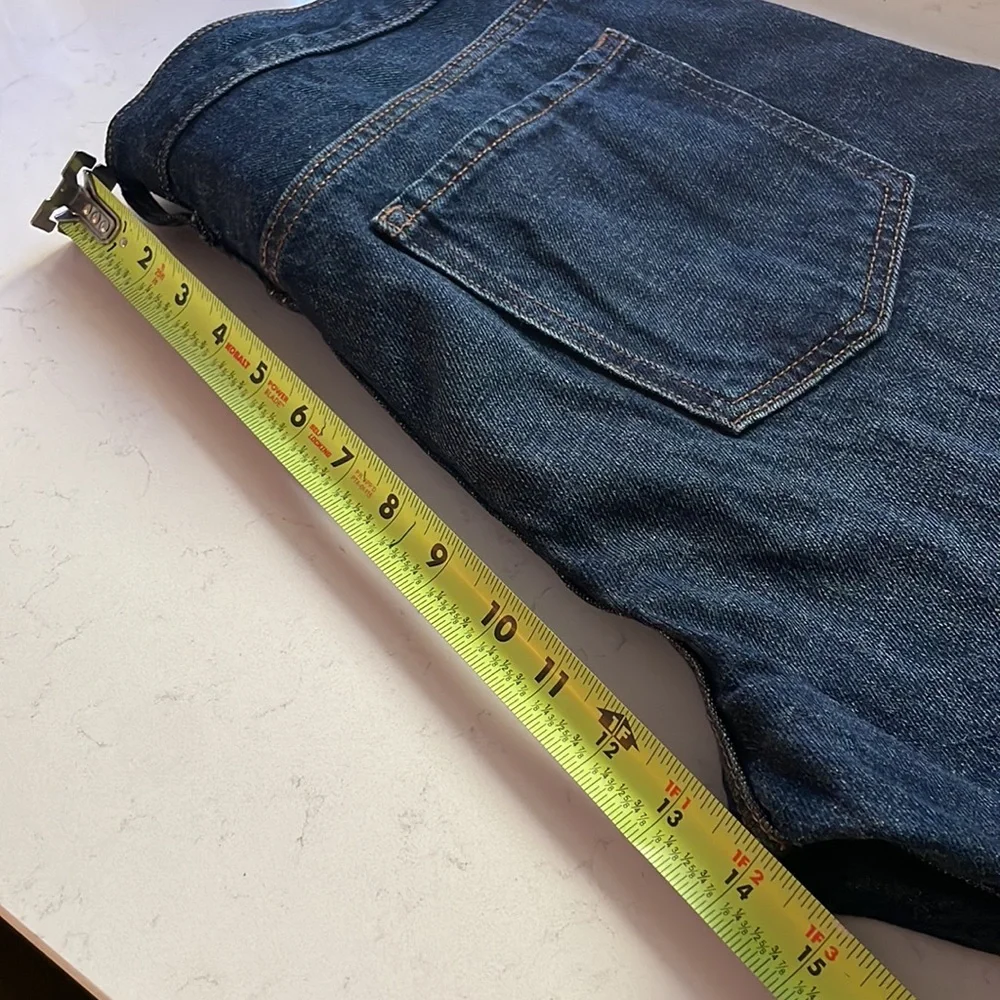 New Old Navy Slouchy Straight dark wash cropped jeans - Picture 6 of 8